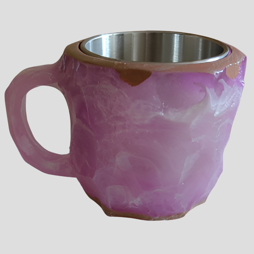 Mineraalkristallen koffiemokken