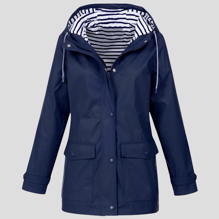 Waterdichte en winddichte capuchonjas voor dames