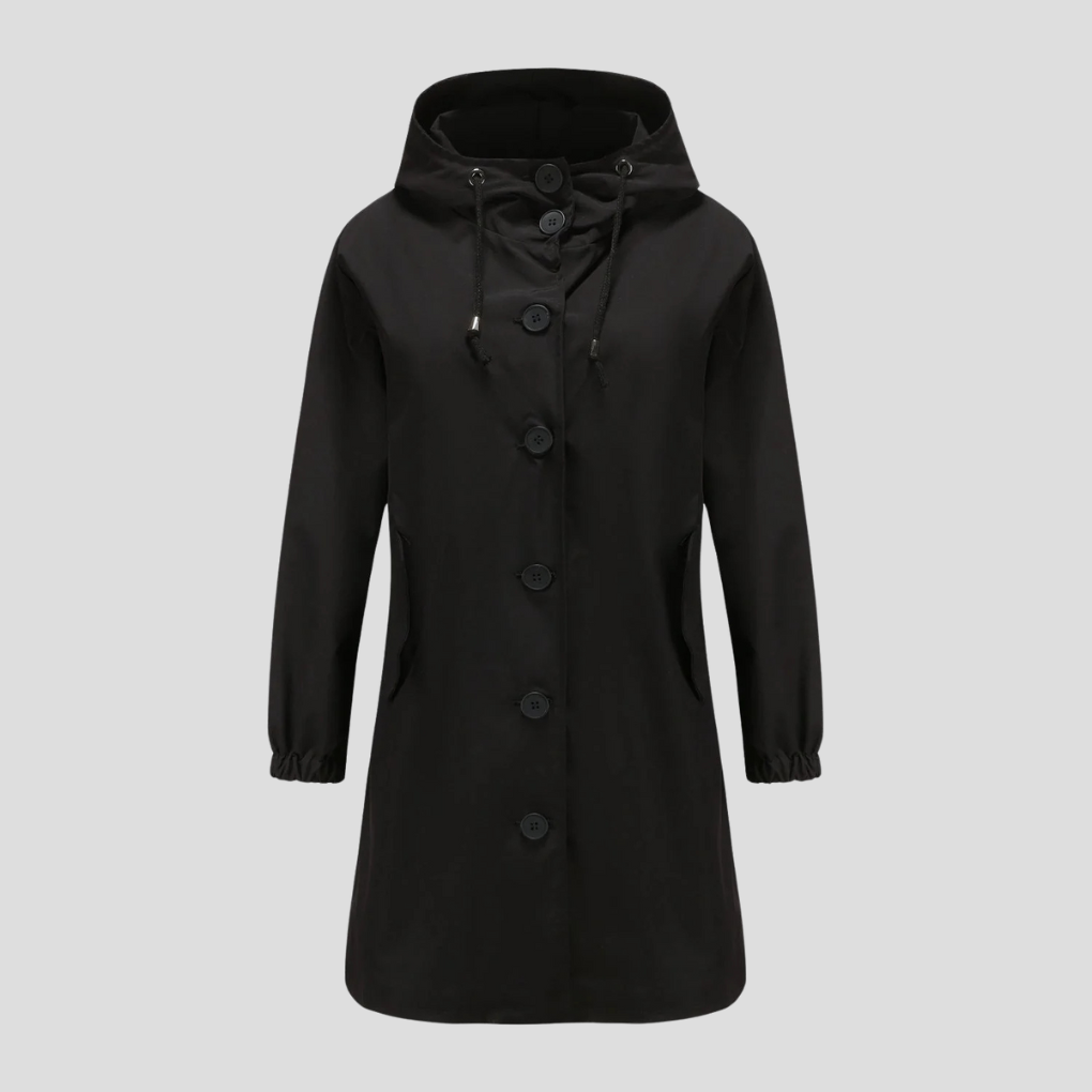 Waterdichte regenjas met capuchon voor dames