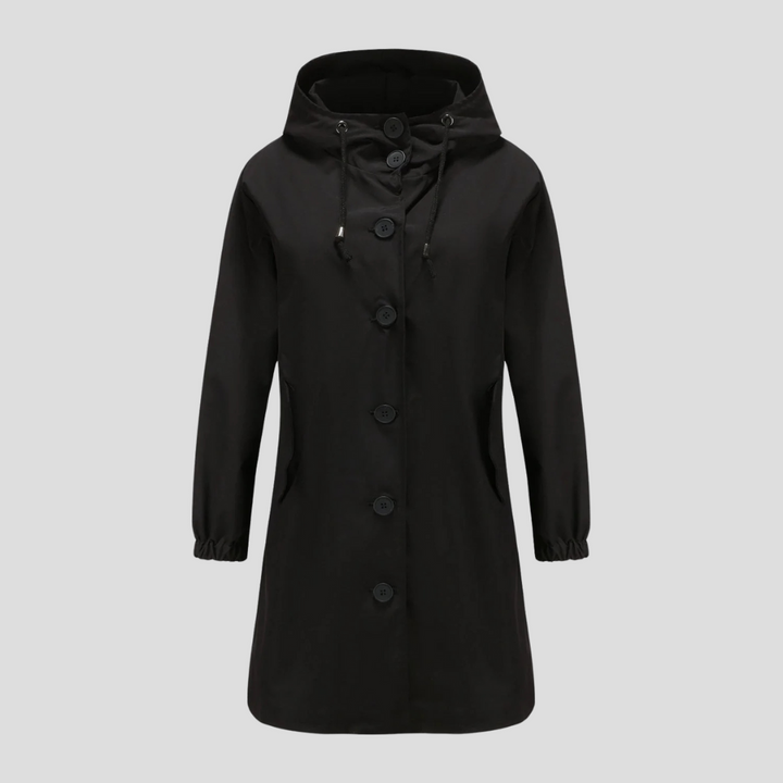 Waterdichte regenjas met capuchon voor dames