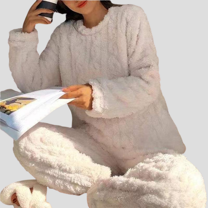 Fleece pyjamaset voor dames