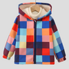 Bedrukte kinder jas met capuchon en fleecevoering - Yeshi