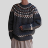 Vintage ronde hals trui voor heren – retrostijl