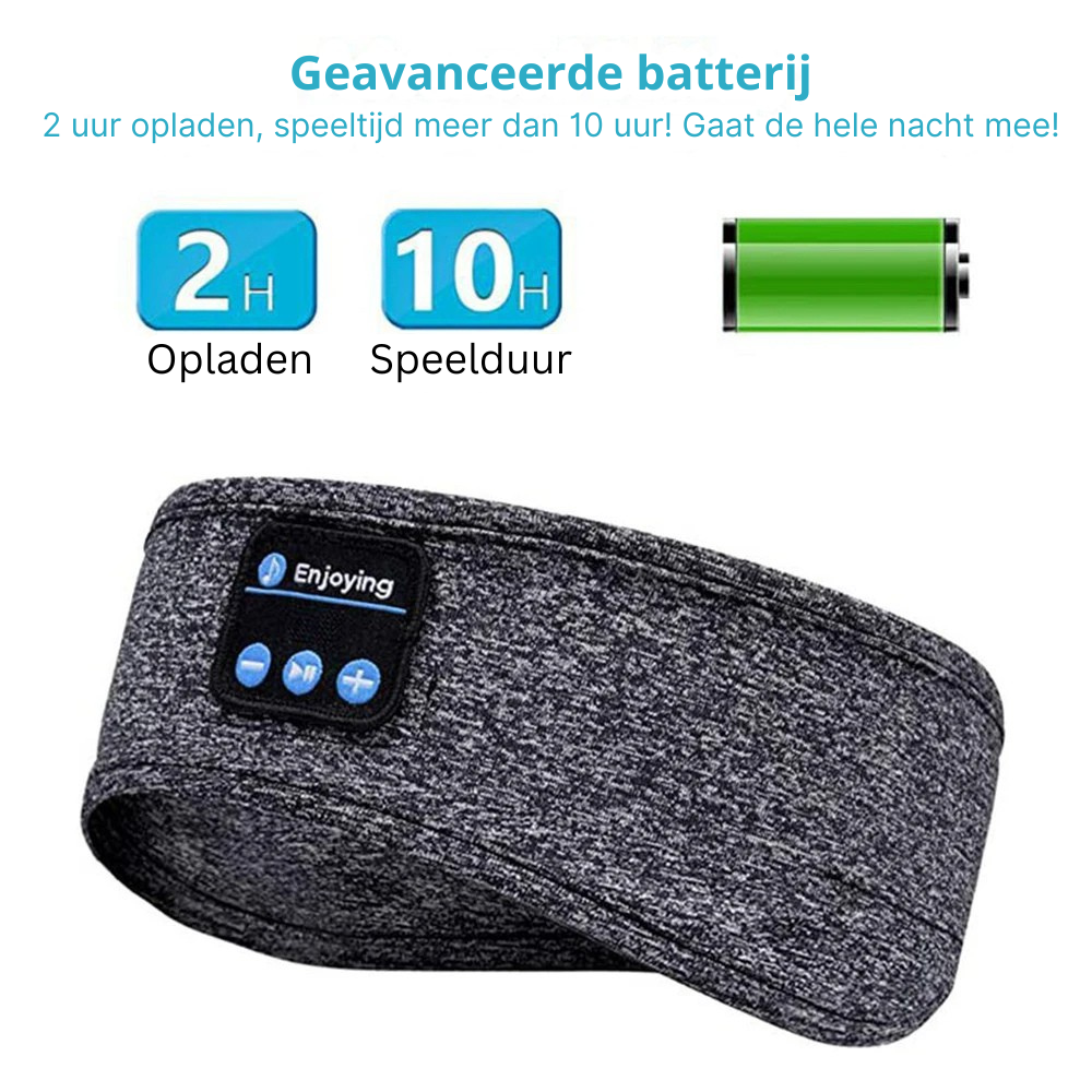 Draadloze Bluetooth Slaapmasker Hoofdband met Ingebouwde Koptelefoon