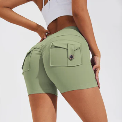 Korte Broek met Hoge Taille en Elegante Minimalistische Look