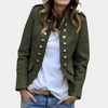 Dubbele Rij Wollen Mantel Jas met Vintage Flair en Slim Fit