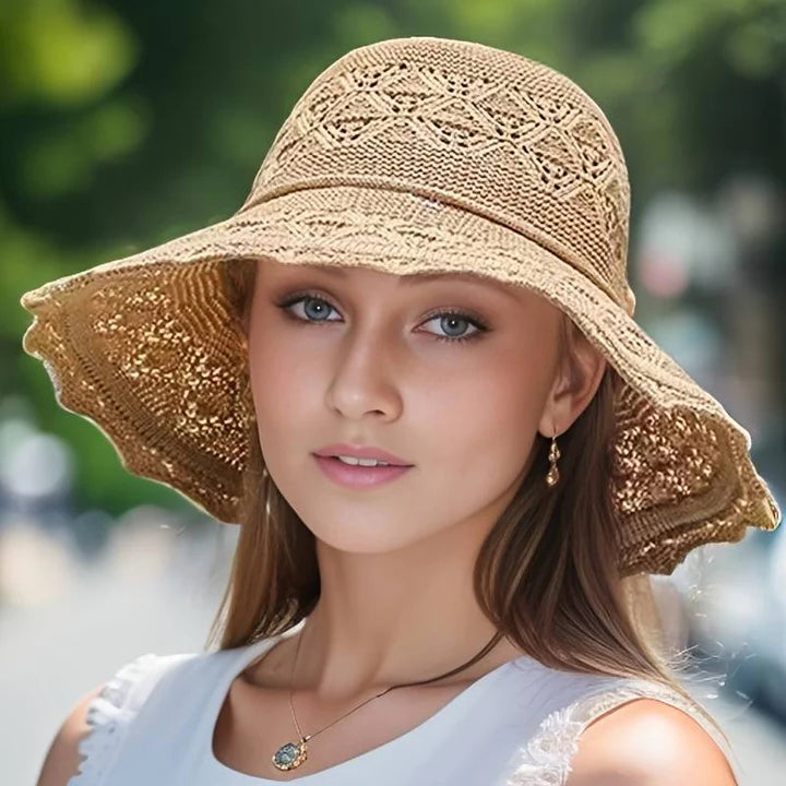 Odessa - Elegante Zonnehoed Met Brede Rand