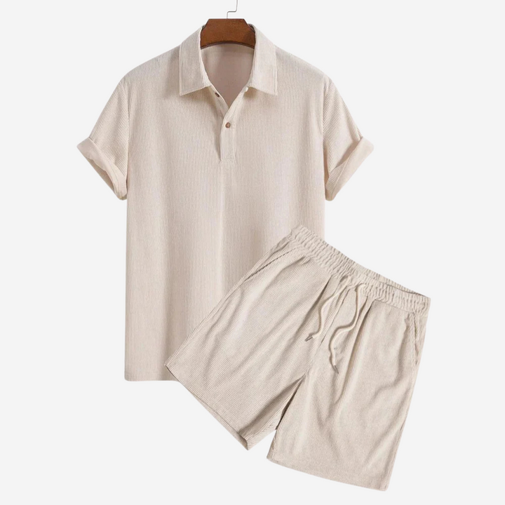Heren Twill Shirt met Korte Mouwen
