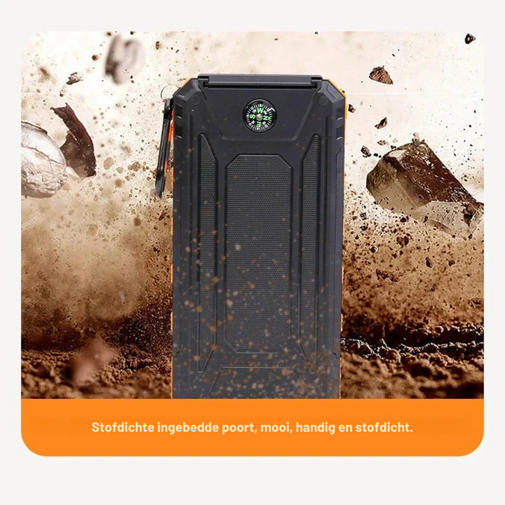 Draagbare Zonne-Energie Powerbank met Snellaadfunctie