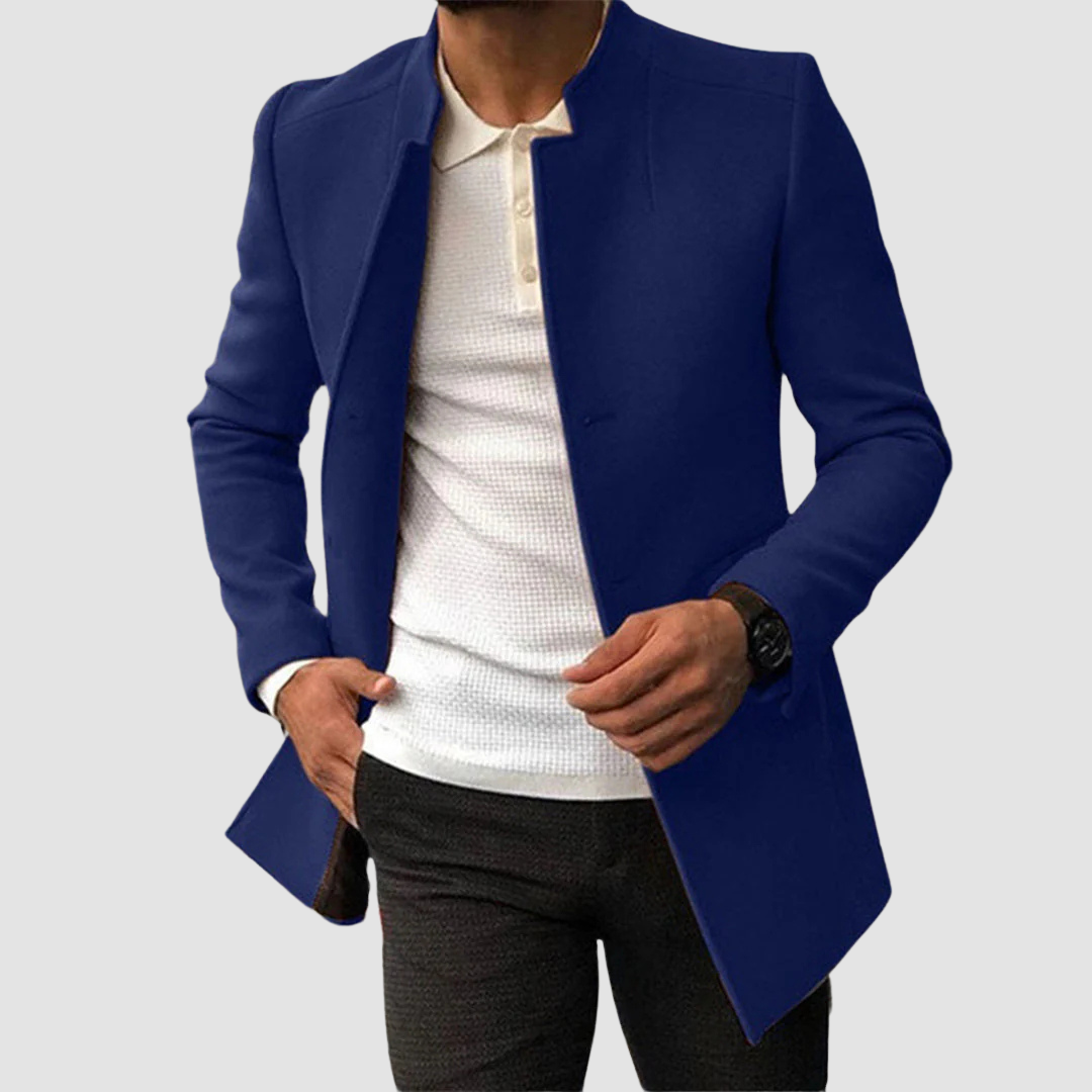 Klassieke Lange Heren Jas voor Winter en Herfst