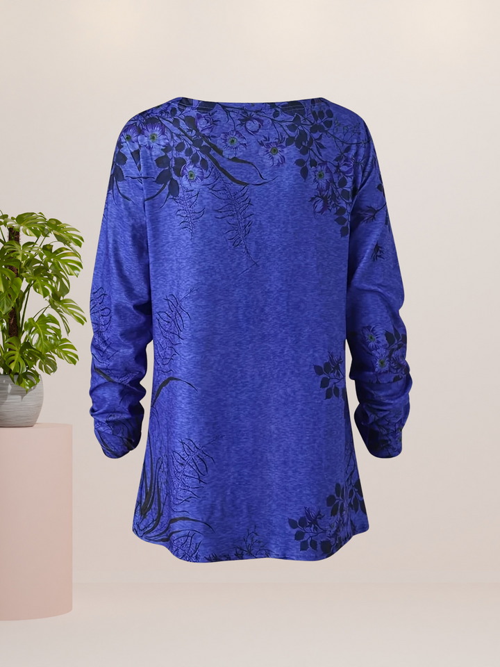 Thekla – Casual Bloemenprint T-Shirt met Lange Mouwen
