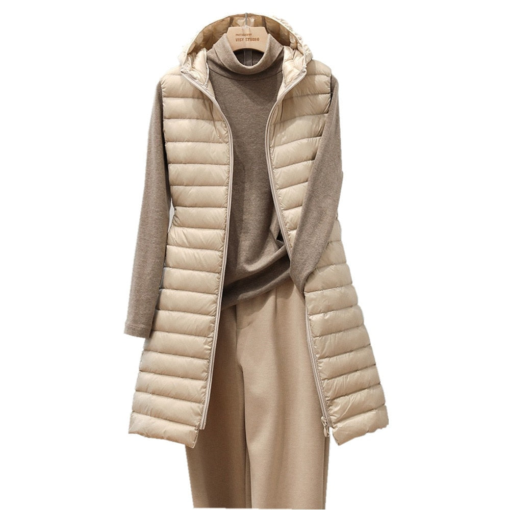 Aveline - Lichtgewicht damesvest met capuchon