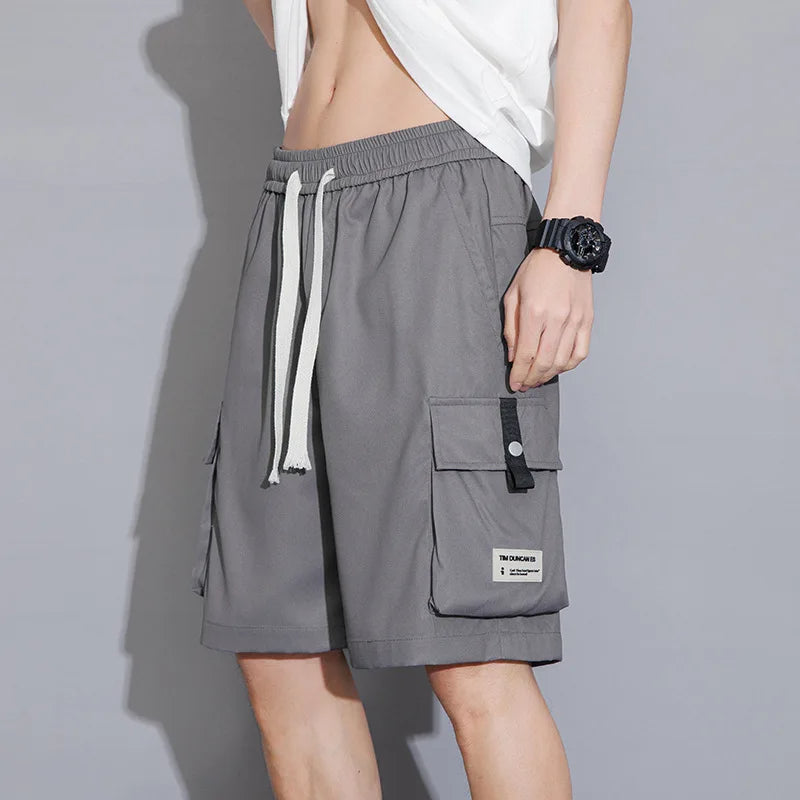 Luchtige Cargo Shorts voor Heren met Comfortabele Pasvorm en Praktische Zakken