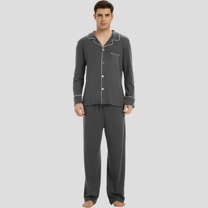 Comfortabele katoenen pyjama voor heren