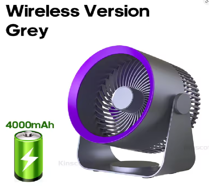 Draadloze Multifunctionele Ventilator met 4000mAh Batterij
