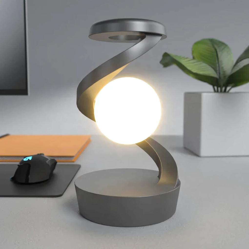 Moderne, warme accent spiraalvormige bureaulamp
