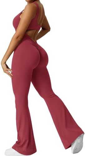 Mouwloze Flared Jumpsuit voor Yoga & Fitness