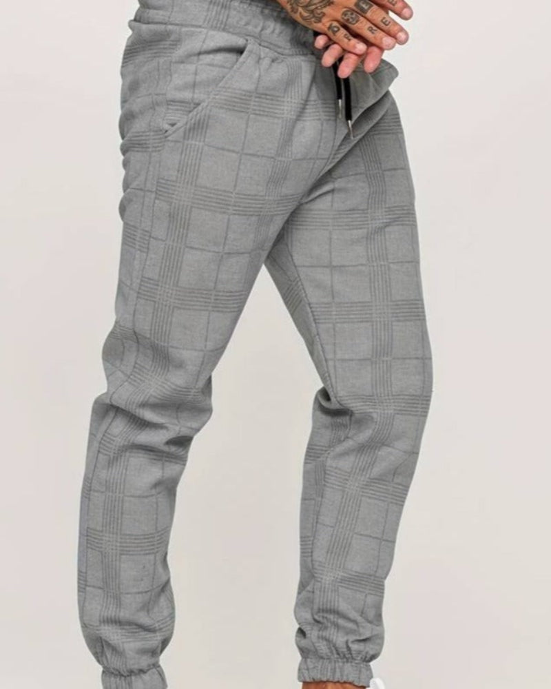 UrbanFit – Geruite Slim Fit Joggings broek voor Heren