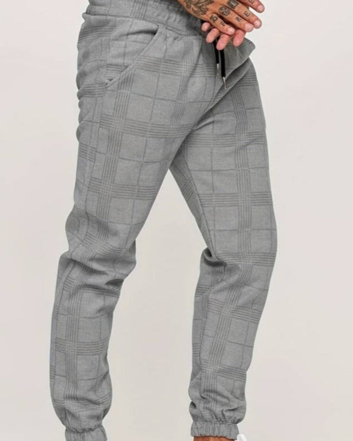 UrbanFit – Geruite Slim Fit Joggings broek voor Heren