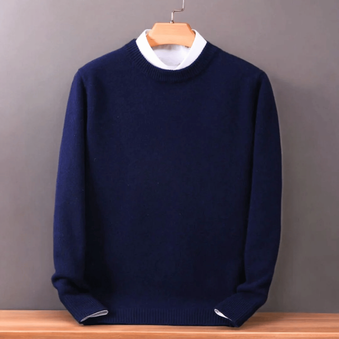 Oversized kasjmiertrui voor heren