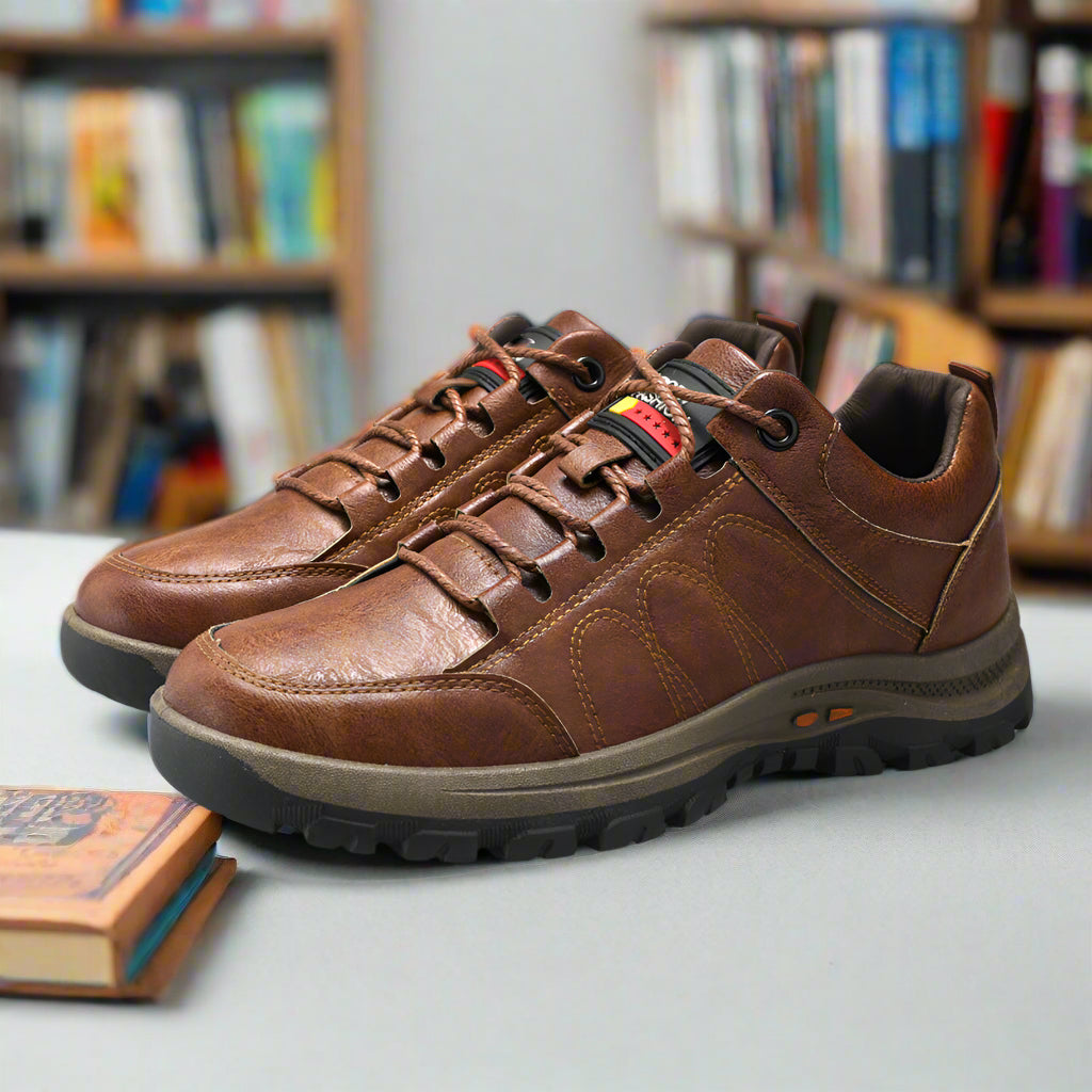 Orthopedische leren herenschoenen