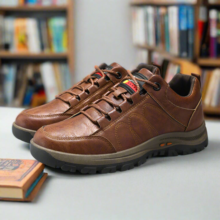 Orthopedische leren herenschoenen
