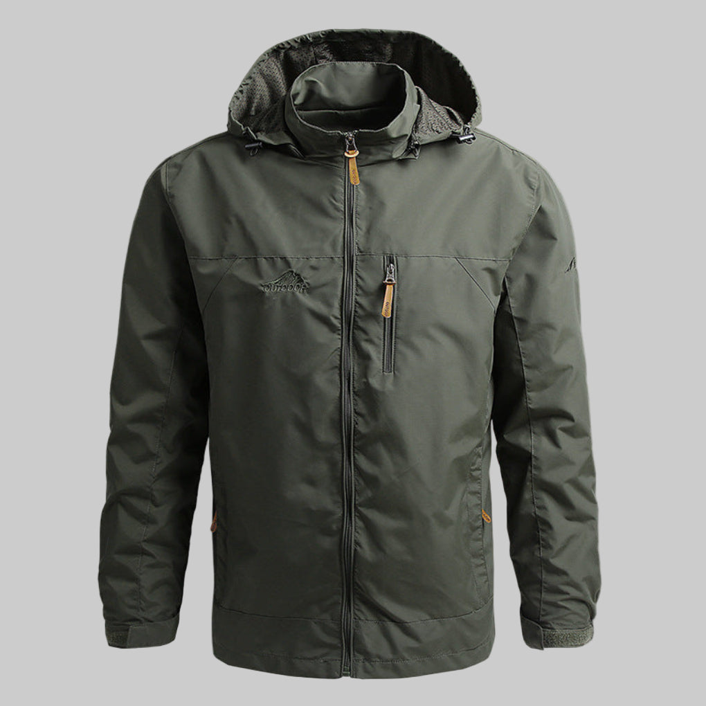 Waterdichte en winddichte outdoorjas voor heren
