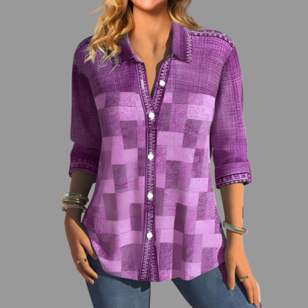 Blouse met knoopsluiting voor dames