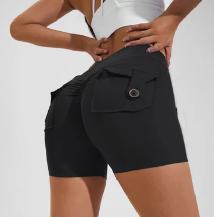 Korte Broek met Hoge Taille en Elegante Minimalistische Look