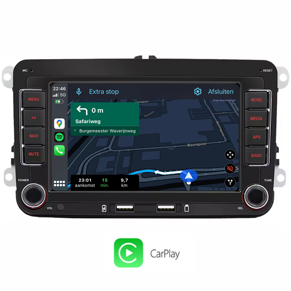 CarPlay & Android Auto voor Golf, Polo of Caddy H270