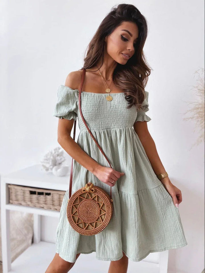 Elegante One-Shoulder Mini Jurk