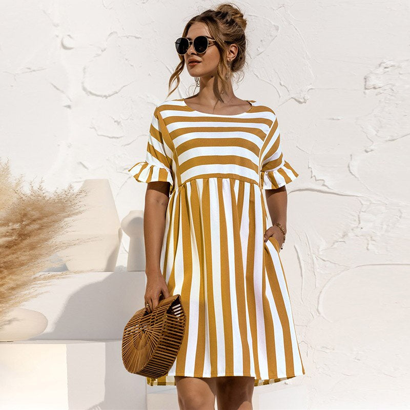 Elegante Maxi Jurk met Lange Mouwen