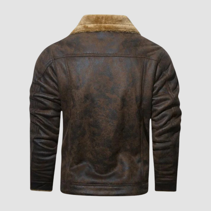 Winter Bomberjack met Fleece Voering en Pilotenstijl