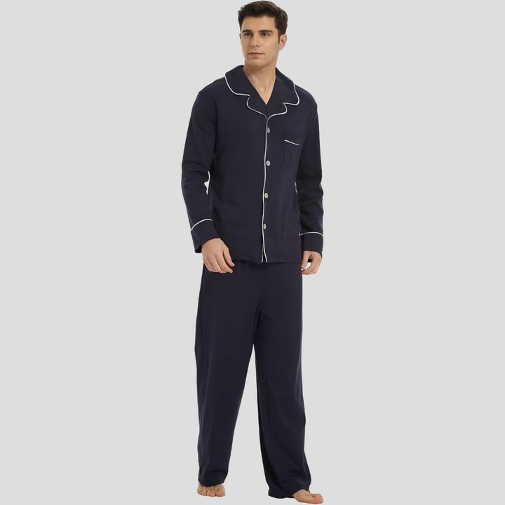 Comfortabele katoenen pyjama voor heren
