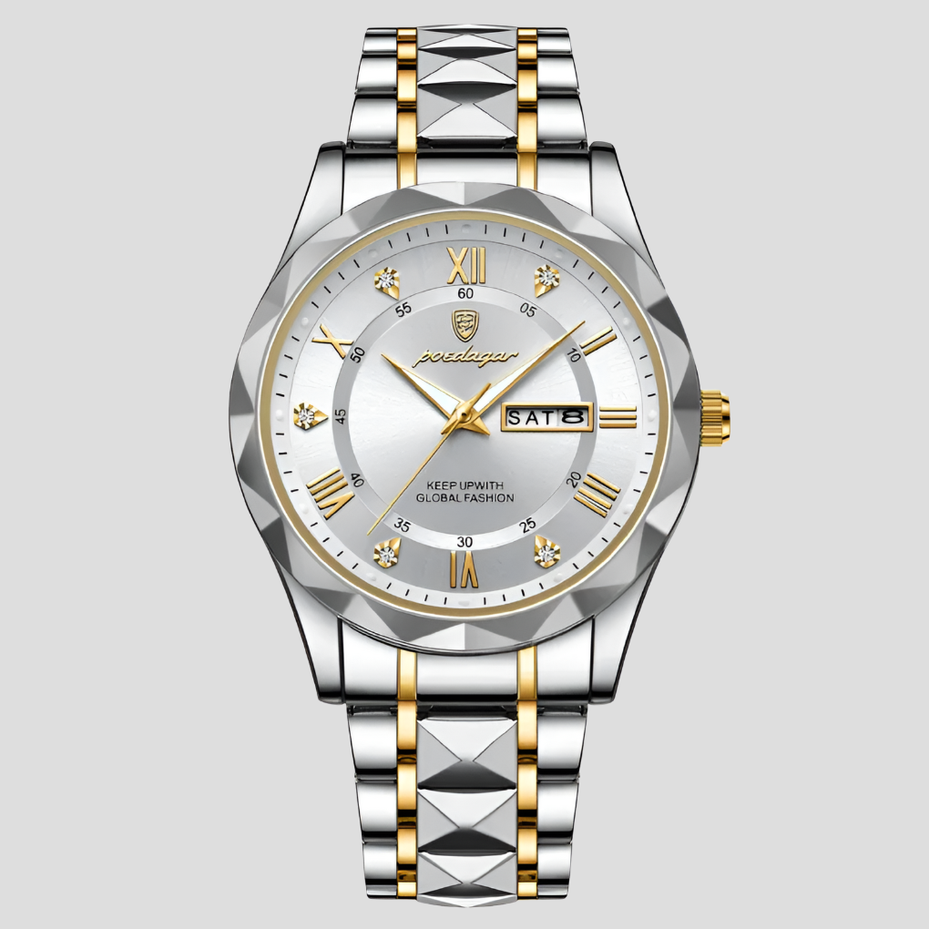 Luxe herenhorloge van roestvrij staal voor dagelijks gebruik
