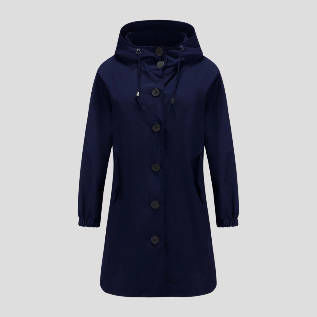 Waterdichte regenjas met capuchon voor dames