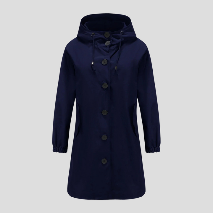 Waterdichte regenjas met capuchon voor dames