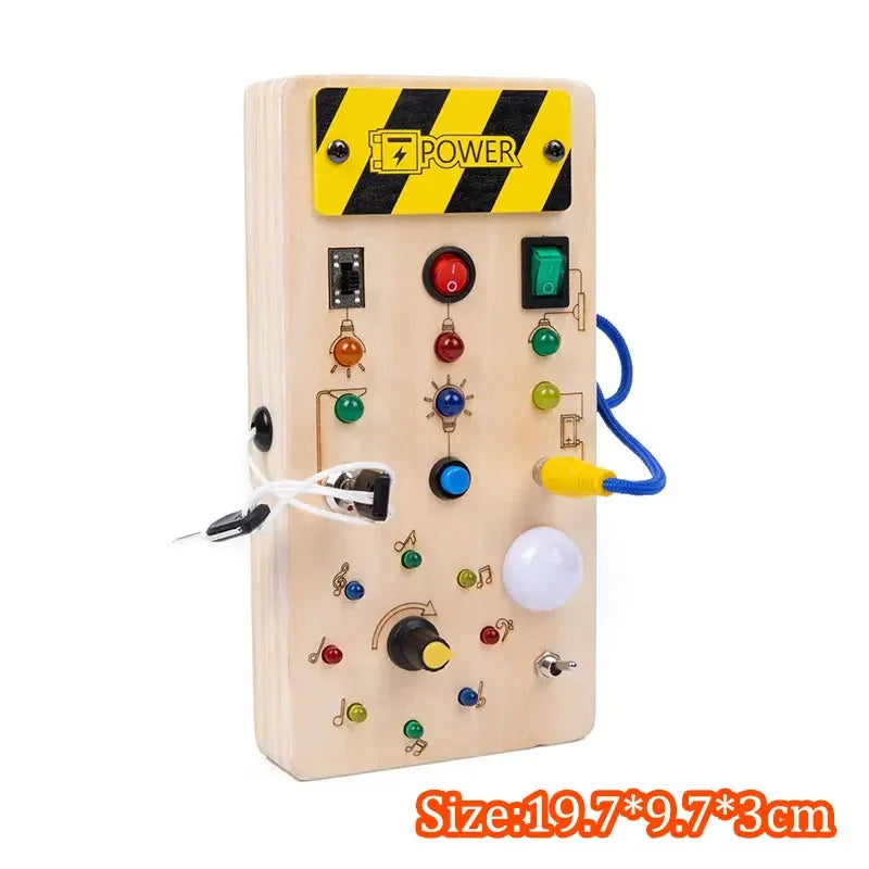 LED Licht & Sensorisch Activiteitenbord voor Kinderen (2–6 jaar)