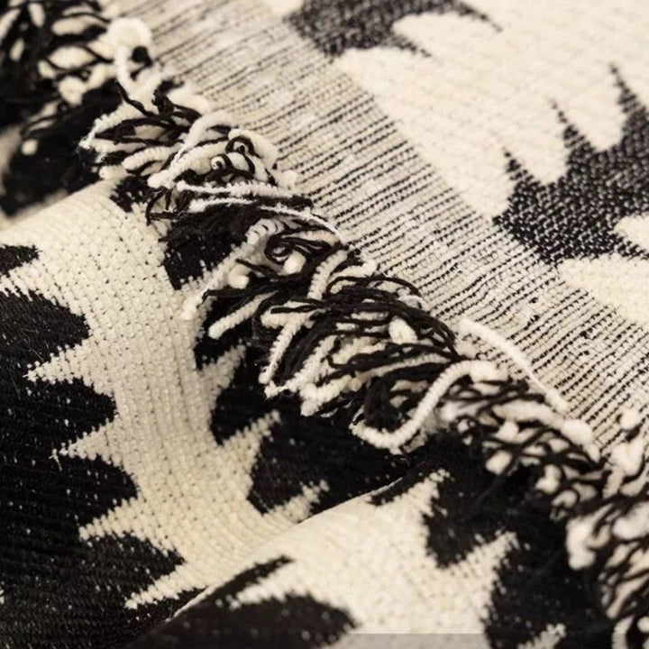 Symmetrisch Getufte Sofahoes met Vintage Charme