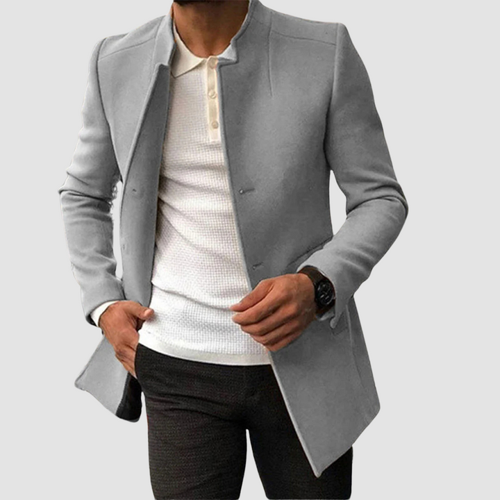 Klassieke Lange Heren Jas voor Winter en Herfst
