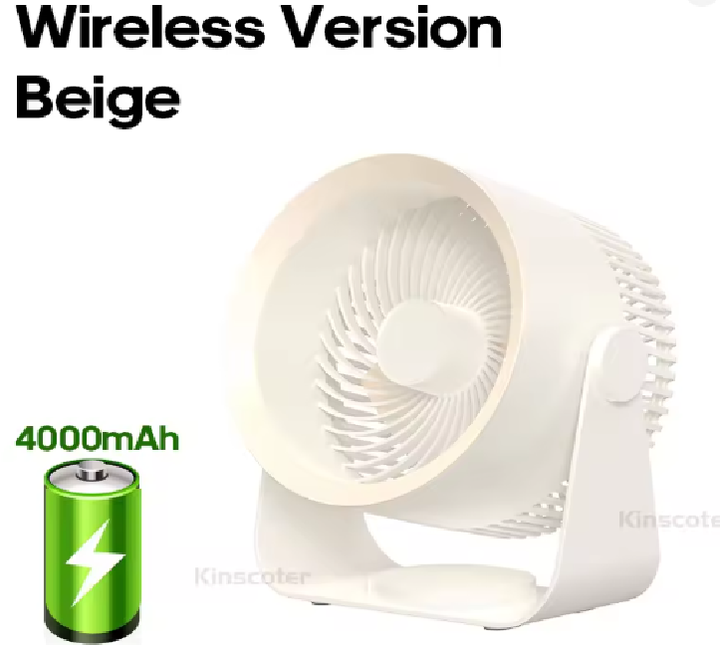 Draadloze Multifunctionele Ventilator met 4000mAh Batterij