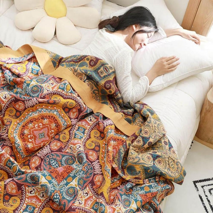 Sunrise Boho omkeerbare deken