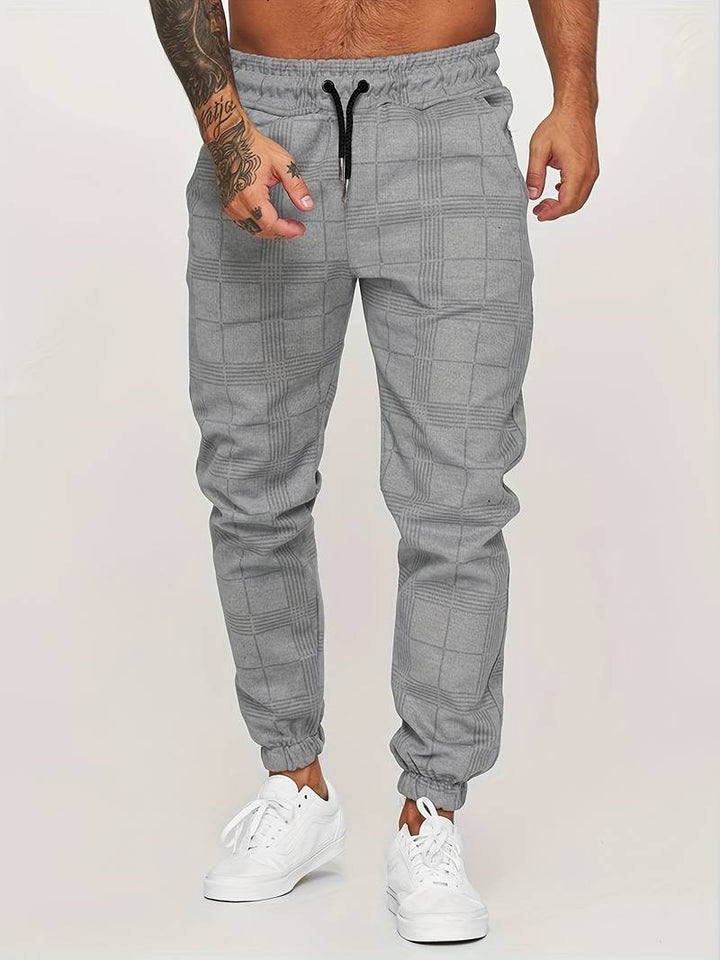 UrbanFit – Geruite Slim Fit Joggings broek voor Heren