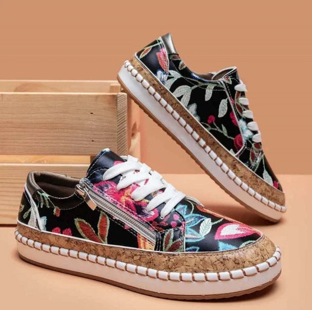 Quilla – Gebloemde Dames Sneakers