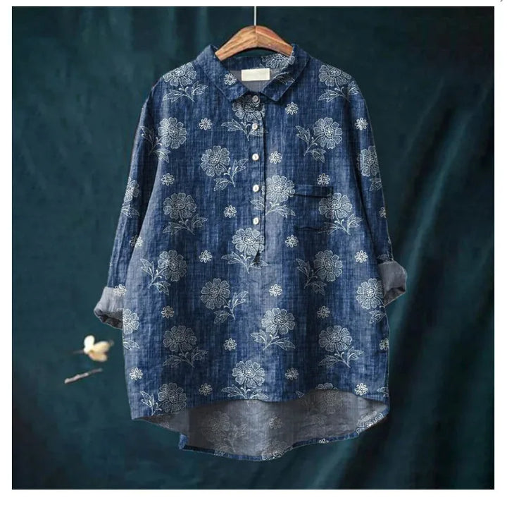 Cartoon Damesblouse met 3D Dierenprint