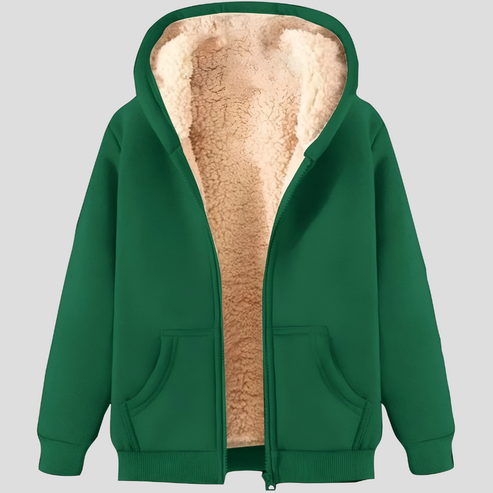 Warme fleecegevoerde winterhoodie voor heren