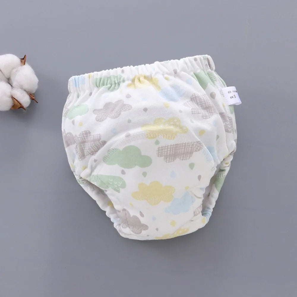 Herbruikbare Baby Luierbroek met Waterdichte 6-Lagen Kruis