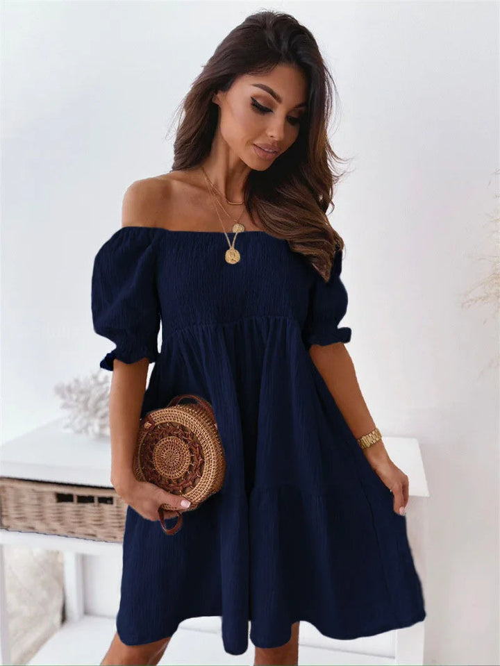 Elegante One-Shoulder Mini Jurk