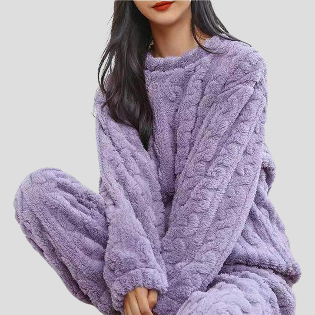 Fleece pyjamaset voor dames
