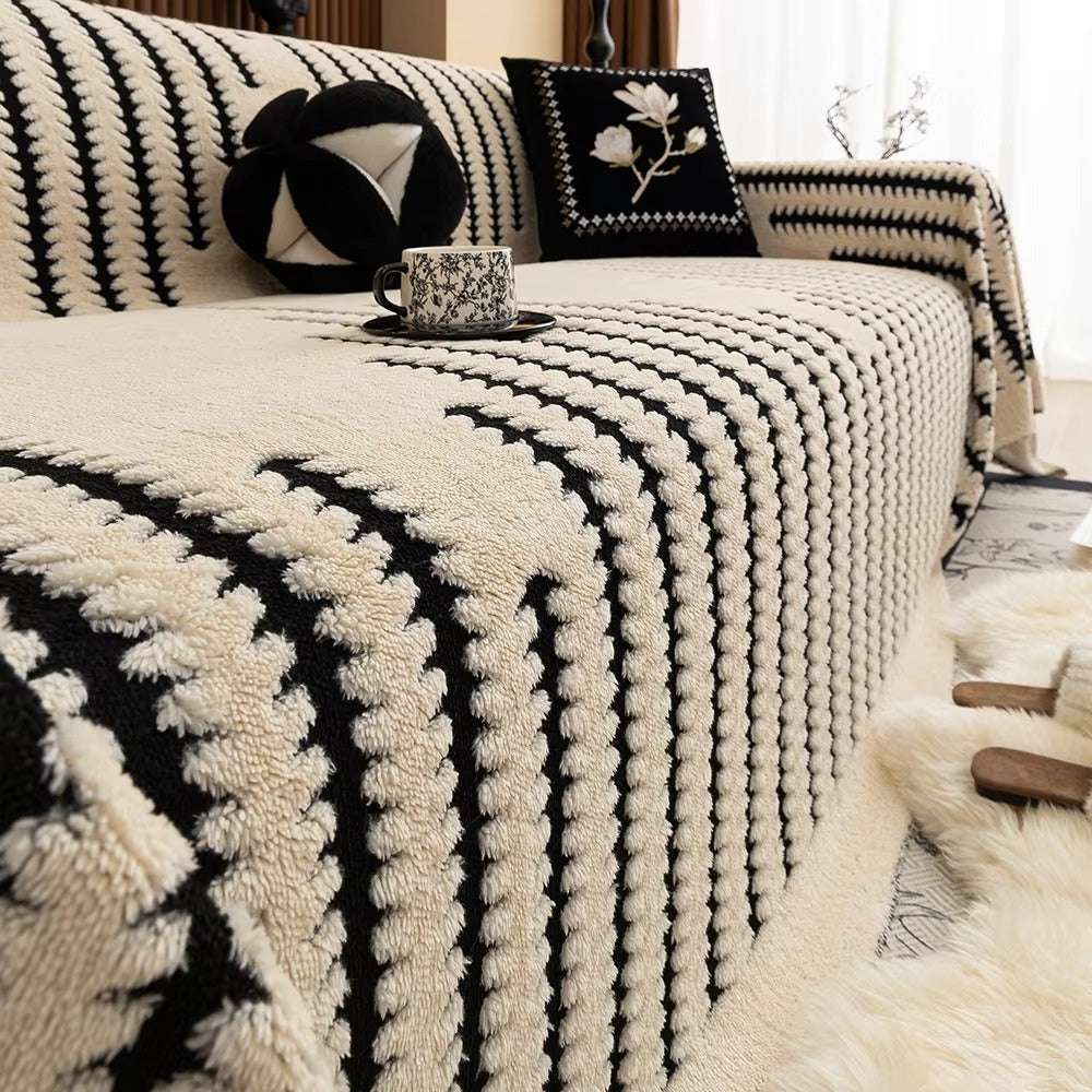 Symmetrisch Getufte Sofahoes met Vintage Charme